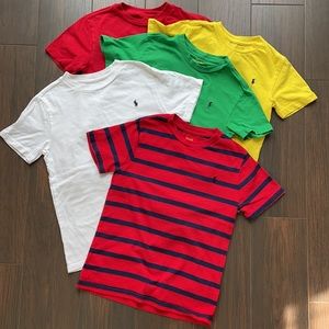 5 Polo Ralph Lauren Cotton Crewneck Tee - Bundle